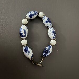 Blue and white cute bracelet